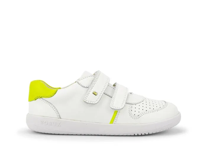 Bobux KP Riley White   Neon Trainers