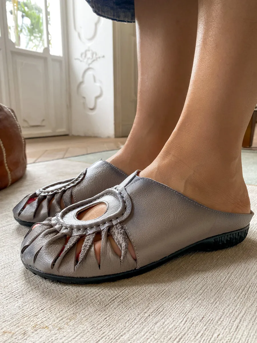 Woven Reaching Cut-Out Mules - Rumour Has It